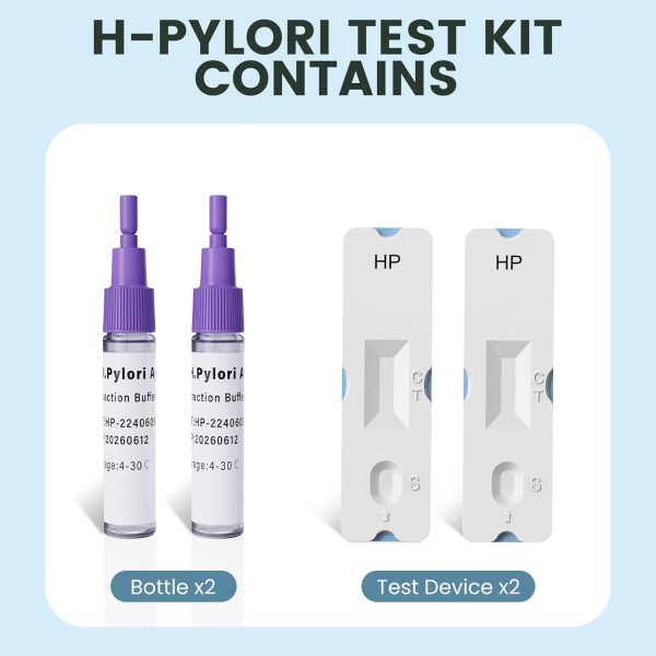 H Pylori Test Kit: 2 PCS Fast & Highly Accurate & Easy to Use & Read - Image 3