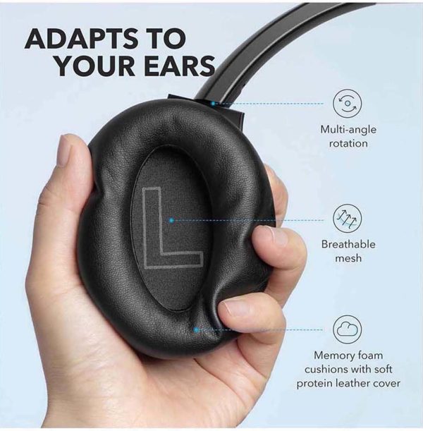 Soundcore Anker Life Q20 Hybrid Active Noise Cancelling Headphones, - Image 5