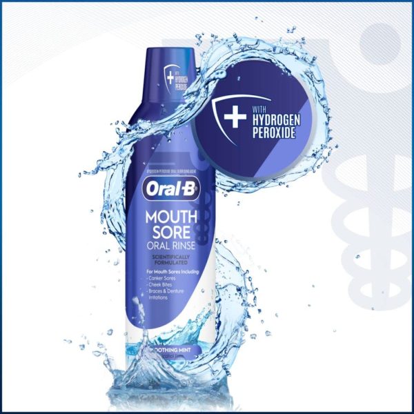Oral-B Mouth Sore Mouthwash Special Care Oral Rinse, Hydrogen Peroxide - Image 2
