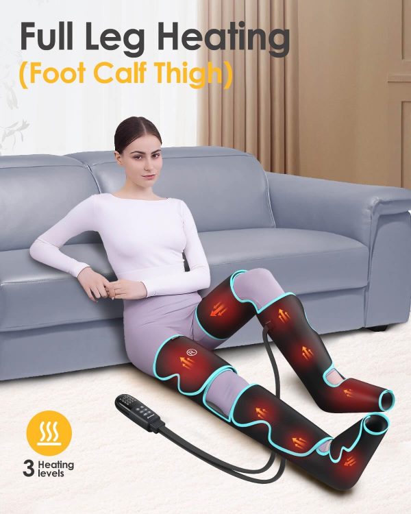 SLOTHMORE Leg Massager with Air Compression for Circulation, 3-in-1 Full - Image 4