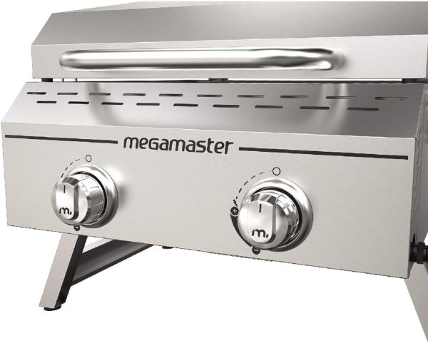 Megamaster Premium Outdoor Cooking 2-Burner Grill, While Camping, Outdoor - Image 2