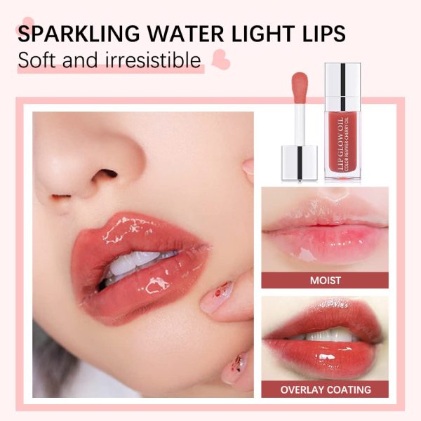 Hydrating Lip Glow Oil, Moisturizing Lip Glow Oil, Nourishing Glossy - Image 7