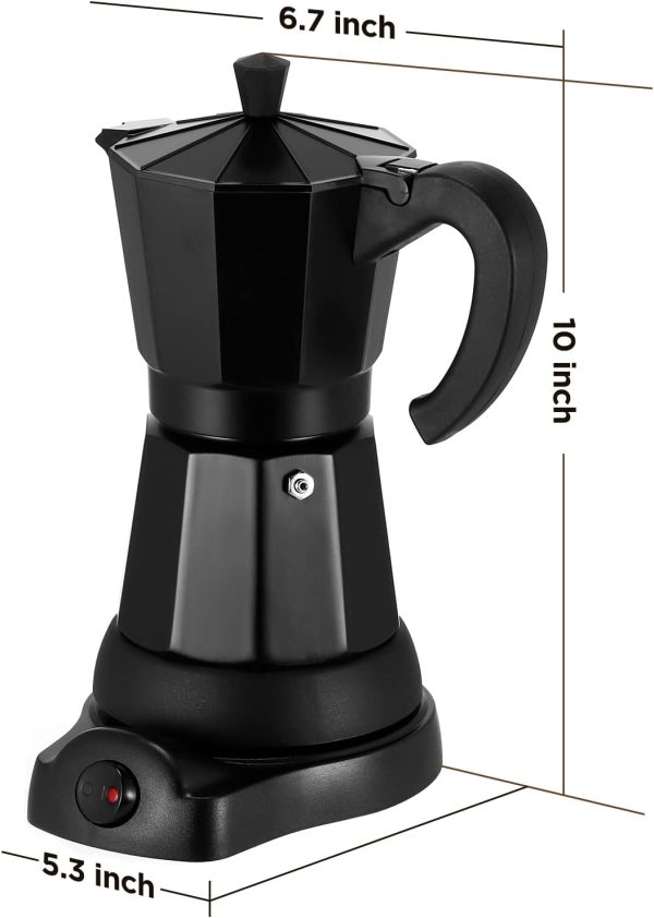 SHANGSKY Coffee Pot Electric Coffe Maker 6 Cup, Espresso Coffee Maker - Image 7