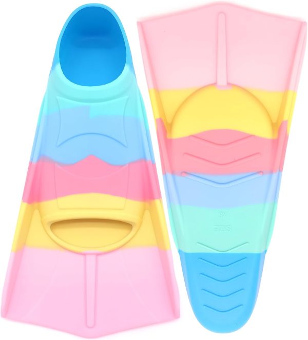 Kids Swim Fins,Comfortable Silicone Flippers for Swimming and Diving,Size - Image 2
