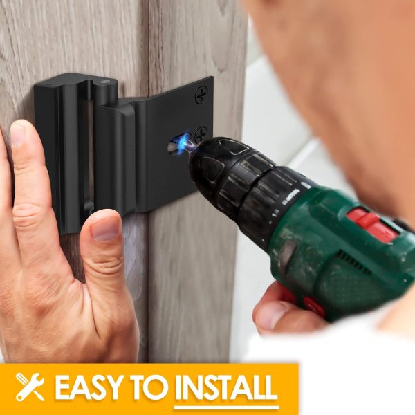 Home Security Door Lock Door Lock Security Door Reinforcement Lock Metal - Image 3