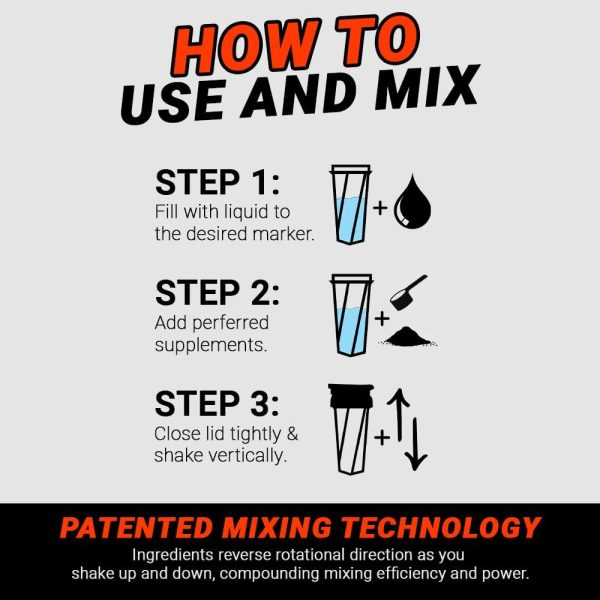 HELIMIX 2.0 Vortex Blender Shaker Bottle Holds upto 28oz | No Blending Ball - Image 3