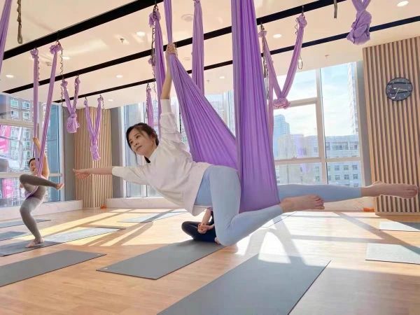 Active Silk Aerial Yoga Hammock 5.5 yards Premium Aerial Silk Fabric Yoga - Image 6