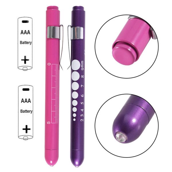 Aokin Pen Light with Pupil Gauge, Reusable LED Penlight Medical for Doctor - Image 6