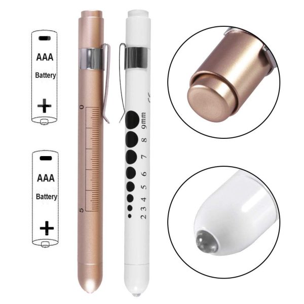 Aokin Pen Light with Pupil Gauge, Reusable LED Penlight Medical for Doctor - Image 6