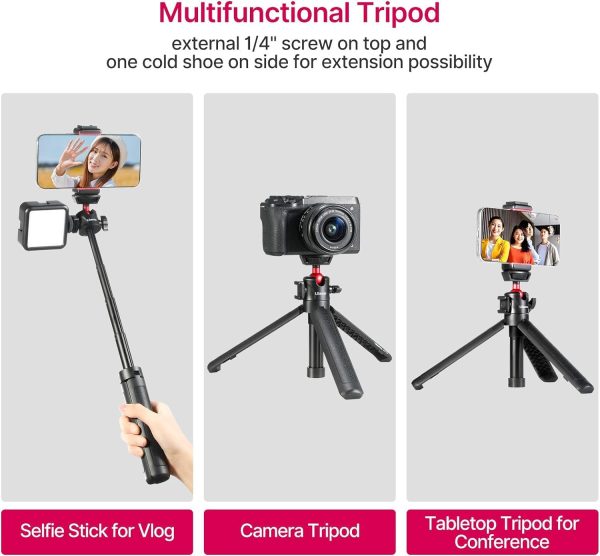 Ulanzi MT-16 Camera Tripod Stand Holder, Mini Tabletop Tripod Selfie Stick - Image 6