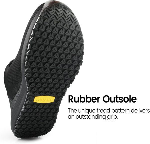 Non Slip Mens Boots Slip Resistant Work Shoes for Men Restaurant Food - Image 3