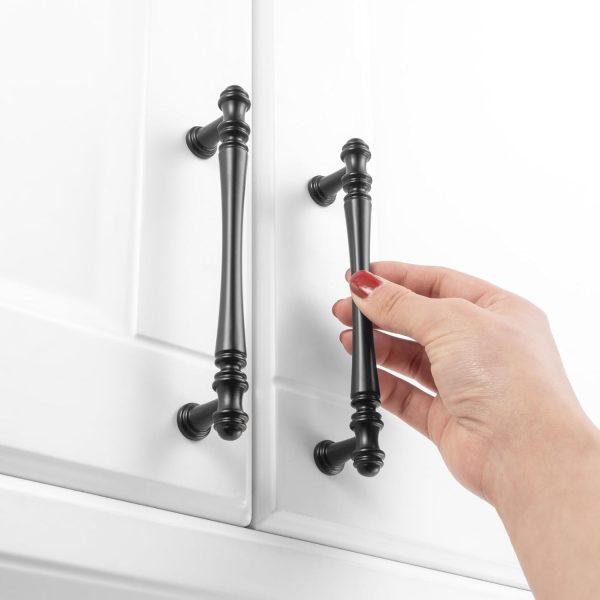KOOFIZO 20-Pack Classical Cabinet Pull - Black Furniture Handle, 5 Inch - Image 4