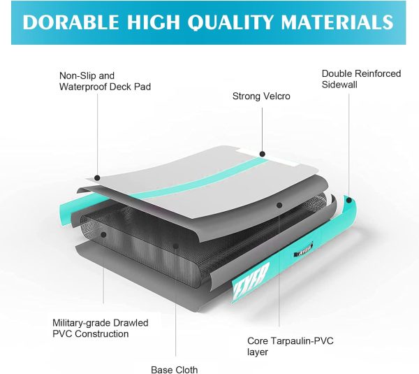 Inflatable Air Gymnastics Mat 6.6ft 10ft 13ft 16ft Tumbling Training Mat - Image 3