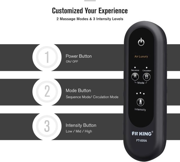 FIT KING Leg Air Massager for Circulation and Relaxation Foot and Calf - Image 4