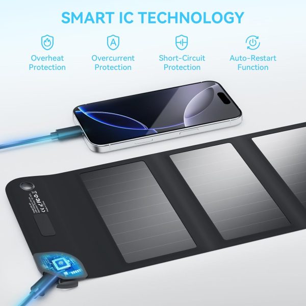 Ecosonique 8W Portable Solar Chargers 5V USB-C Small Power Emergency - Image 5