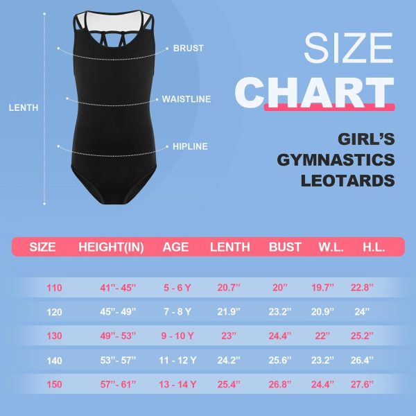 Gymnastics Leotards for Girls - Toddler Dance Ballet Leotards One-Piece - Image 6