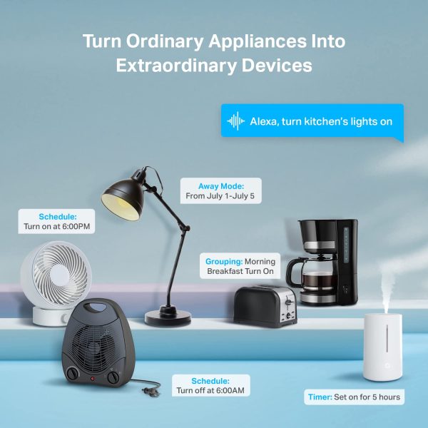 Kasa Smart Plug Ultra Mini 15A, Smart Home Wi-Fi Outlet Works with Alexa, - Image 4