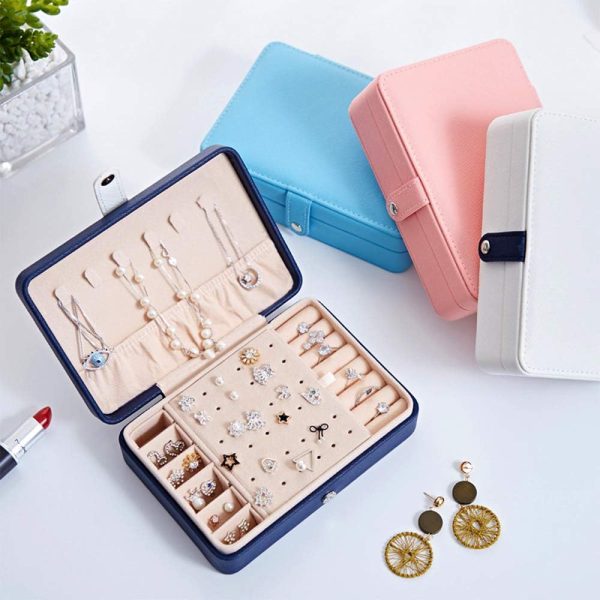 Jewelry Box For Women Necklace Earrings Rings Jewelry Accessory Organizer - Image 8