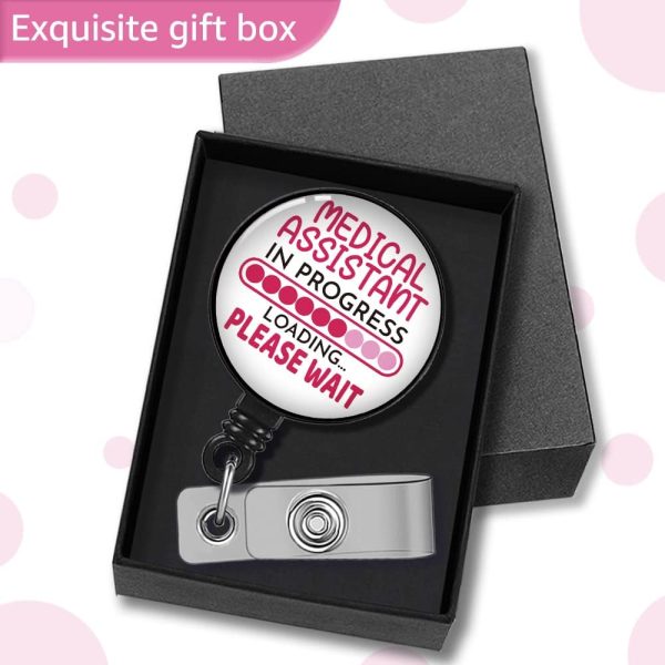 Medical Assistant in Progress Please Wait Badge Reel Retractable with - Image 4