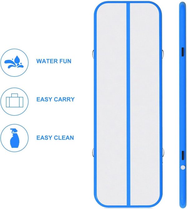 Air Tumbling Mat,10ft Inflatable Gymnastics Mat 4 Inches Thick Tumbling Mat - Image 6