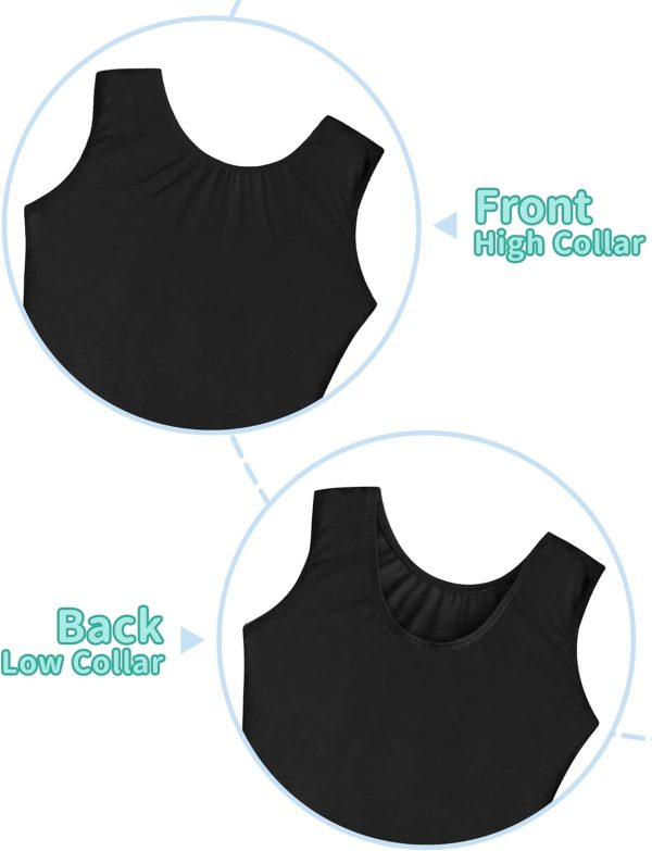 Nymphperi Girls Gymnastics Leotards Toddler Sleeveless Tank Biketards - Image 3
