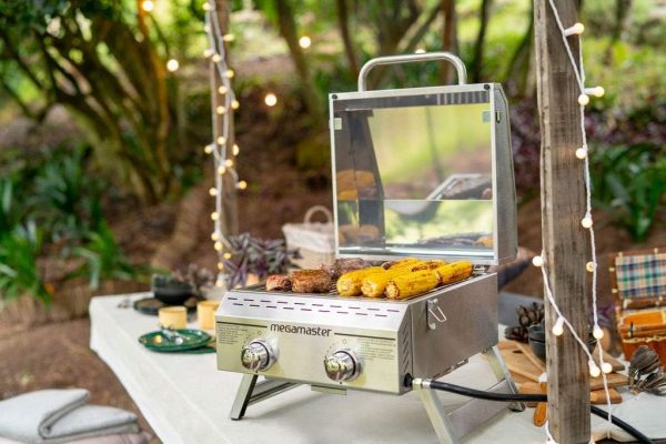 Megamaster Premium Outdoor Cooking 2-Burner Grill, While Camping, Outdoor - Image 5