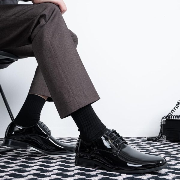 Jousen Mens Dress Shoes Formal Business Oxford Shoes for Men Tuxedo Dress - Image 2