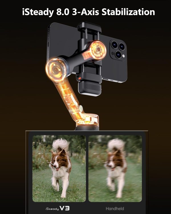 hohem iSteady V3 Gimbal Stabilizer for Smartphone Support Magnetic AI - Image 5