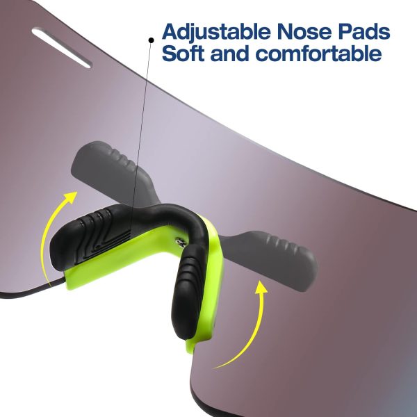 Baseball Sunglasses for Men Women, Wrap Around Sports Sunglasses for - Image 5