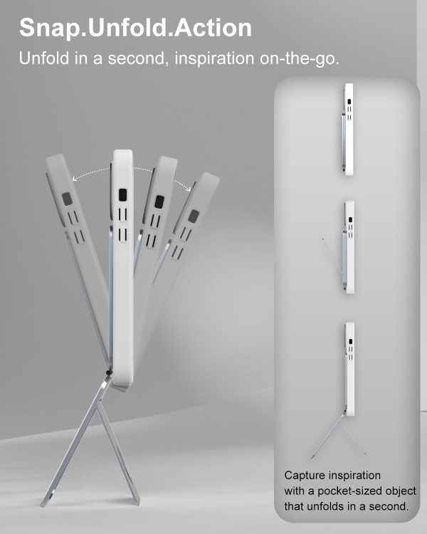 Phone Tripod Stand, Aluminum Alloy Phone Stand Compatible with Magsafe - Image 3