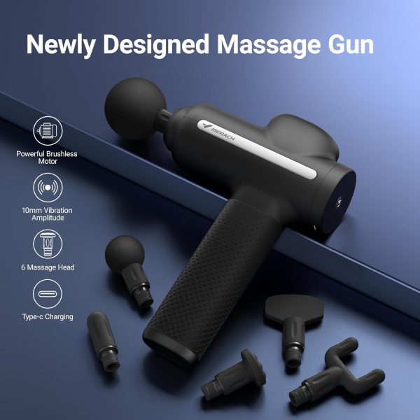 MERACH Massage Gun with 10mm Amplitude, Percussion Massage Tools with 6 - Image 2