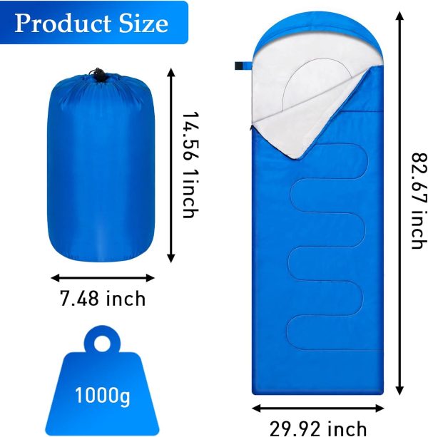 OBTANIM Camping Sleeping Bags Portable Waterproof Sleeping Bag for Adults - Image 2
