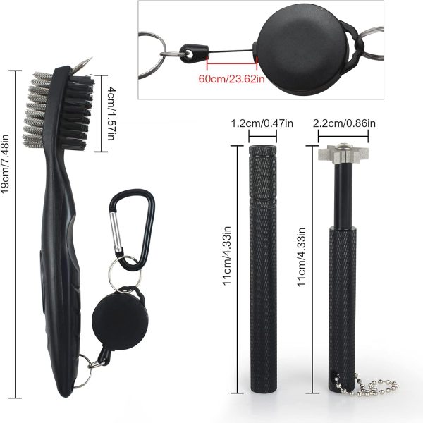 VIPMOON Golf Club Groove Sharpener Tool, Golf Brush and Groove Cleaner with - Image 2