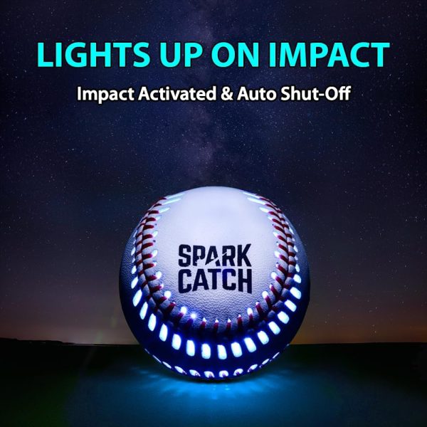SPARK CATCH Light Up Baseball, Glow in The Dark Baseball, Sports Gear - Image 2