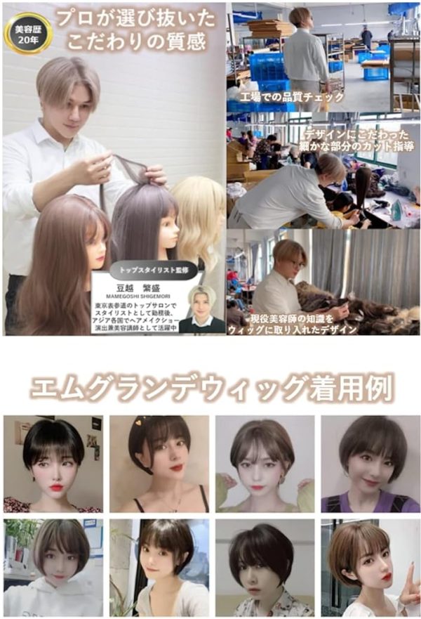 wig premium line 【 active top stylist produce 】 6 items set inner color - Image 2