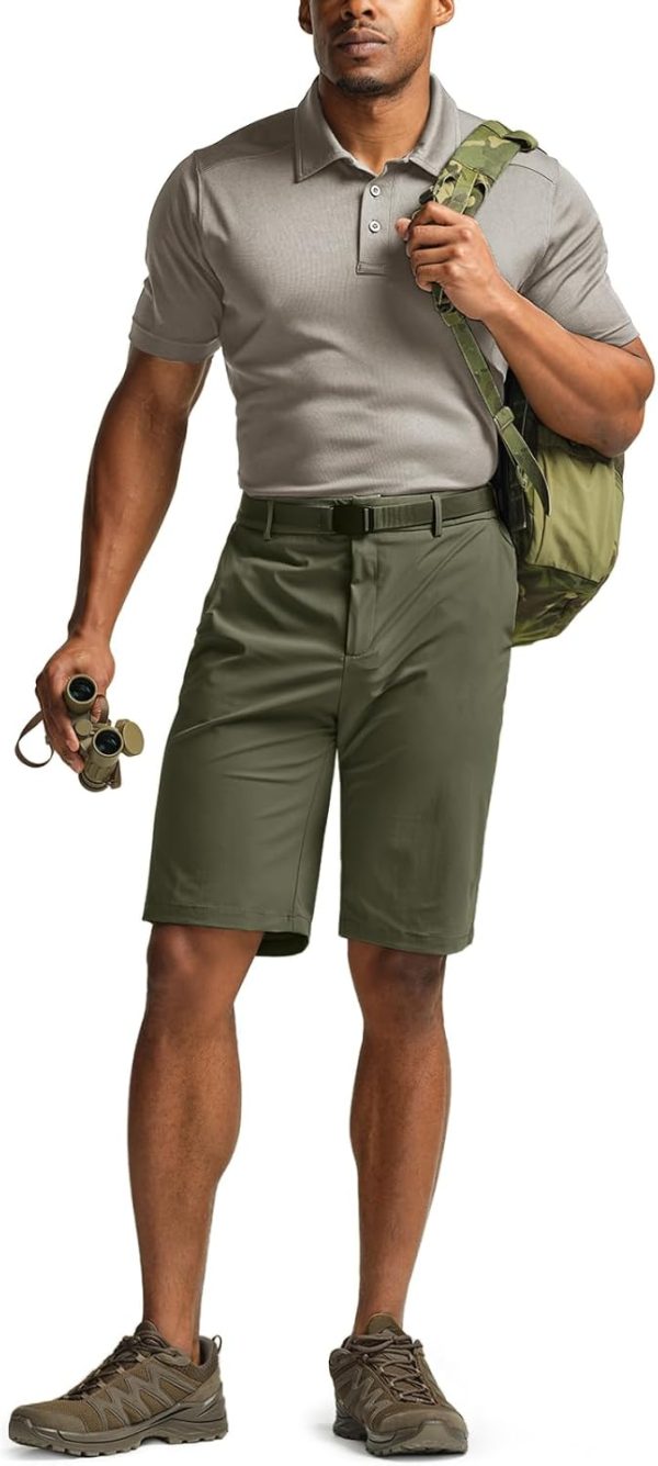 CQR Men's Hiking Cargo Shorts, Quick Dry Stretch Tactical Outdoor Shorts, - Image 4