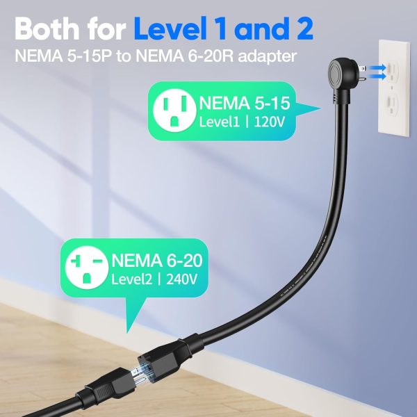 EV101 Portable EV Charger Level 1+2, 8/10/13/16 Amp Adjustable Electric Car - Image 8