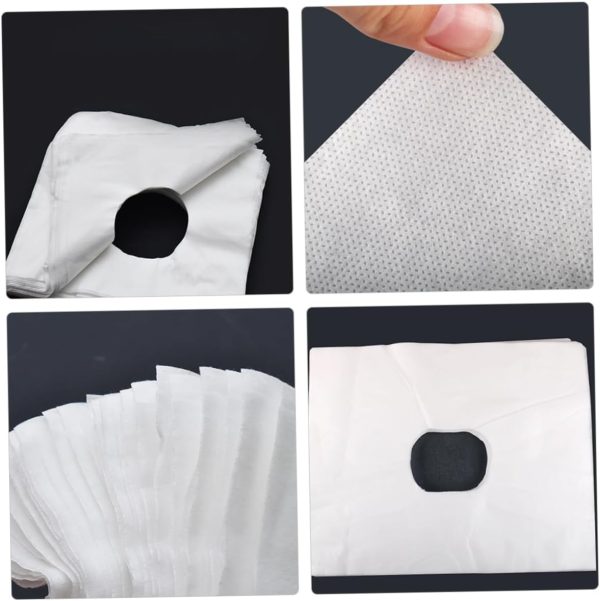 200pcs Face Pillow Cover Headrest Cradle Covers Salon Massage Covers Face - Image 2