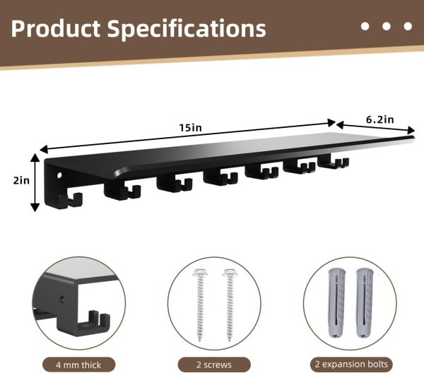 Floating Shelf Organizer Compatible with Tonal Accessories Home Gym Weight - Image 2