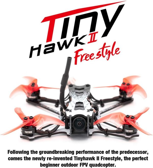 EMAX Tinyhawk II Freestyle BNF FPV Racing Drone with 120km/h High Speed, 5A - Image 2