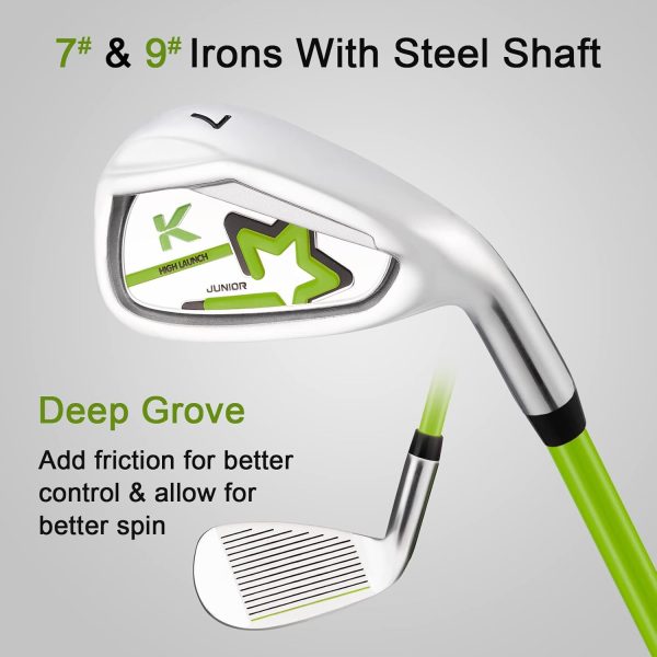 KVV Junior Complete Golf Club Set for Kids/Children Right Hand, Includes - Image 4