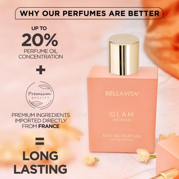 Bella.vitaa Luxury GLAM Woman Eau De Parfum with African Orange, Jasmine & - Image 4