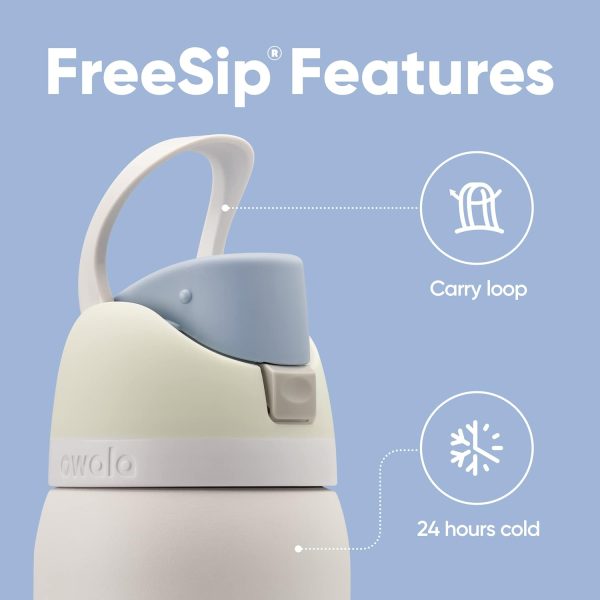 Owala FreeSip Insulated Stainless Steel Water Bottle with Straw for Sports, - Image 2