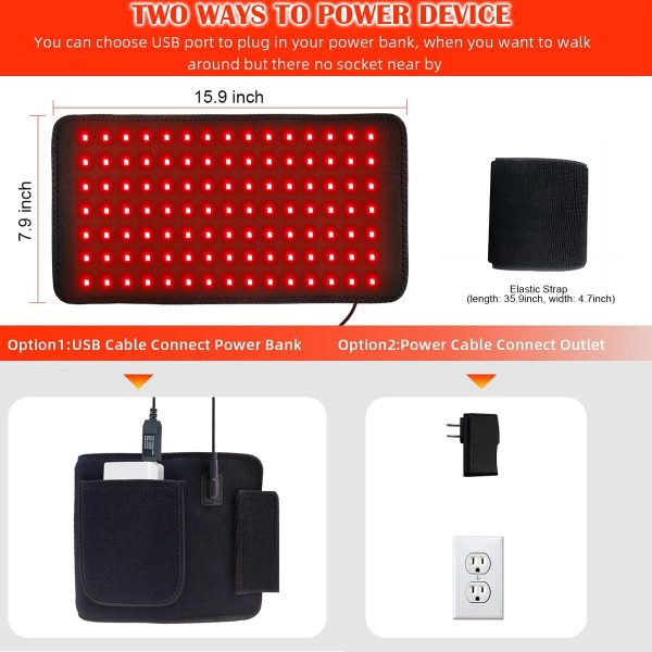 Red Light Therapy Infrared Light Therapy Pad for Body Pain NIR Deep Therapy - Image 6