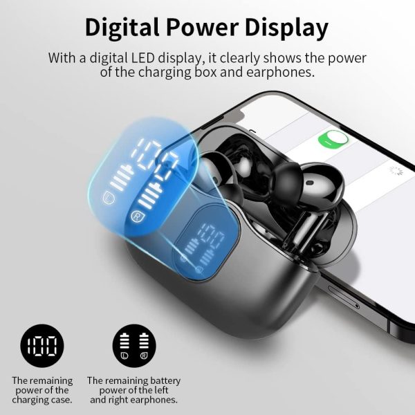Wireless Earbuds, Bluetooth 5.3 Headphones Bass Stereo, Ear Buds with Noise - Image 6