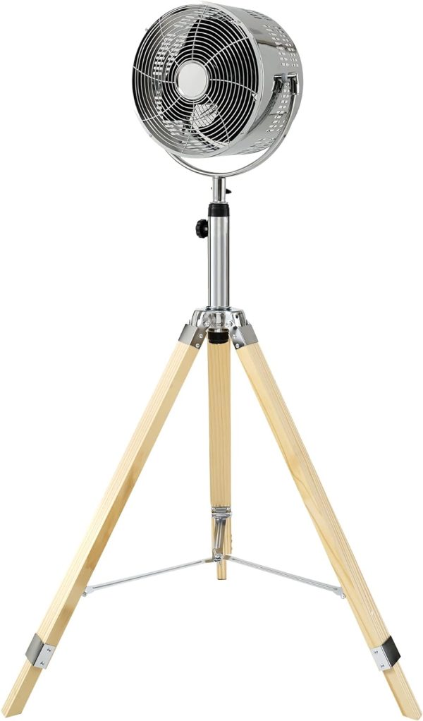 Simple Deluxe Tripod Pedestal Fan, 3 Speed Adjustment, Multiple Wide Angle - Image 3