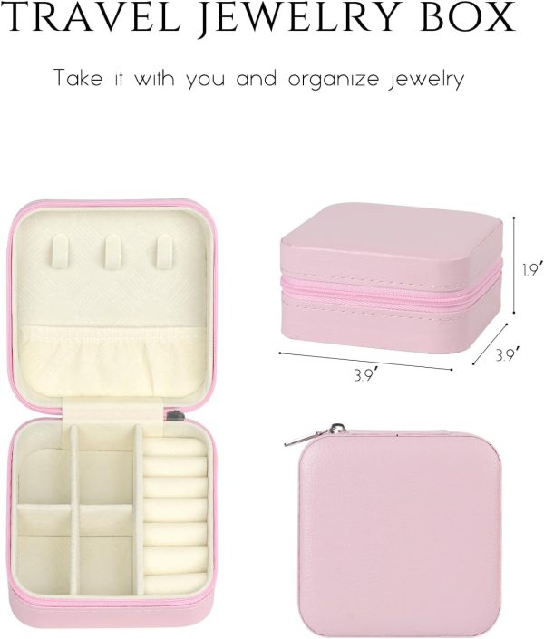 Travel Jewelry Case, Travel Jewelry Box, Mini Jewelry Travel Case, Jewelry - Image 5