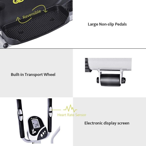 Nightcore 2 in 1 Elliptical Fan Bike Dual Cross Trainer Machine, Workout - Image 6