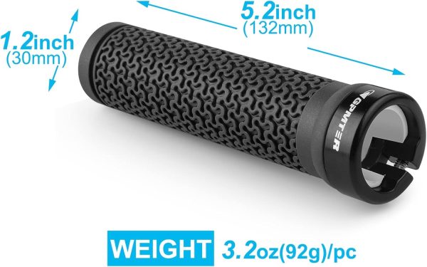 Bike Handlebar Grips, Single Lock on Bicycle Handle Bar, for BMX, Mountain, - Image 3