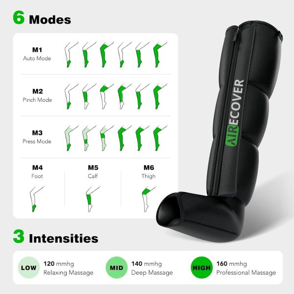 Leg Compression Massager for Circulation, Air Compression Boots, Lymphatic - Image 7